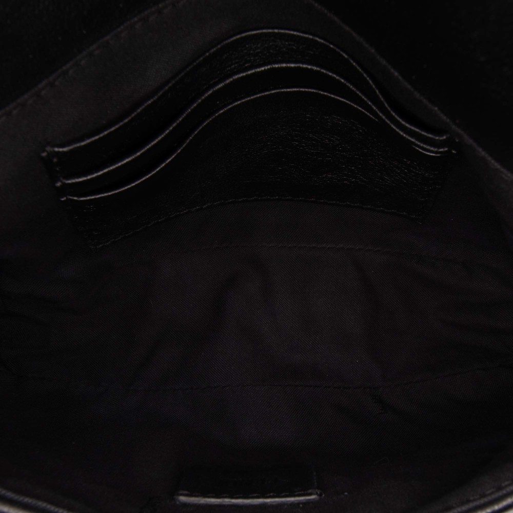 Pre-Loved Fendi Mini Zucca Embossed Leather Baguette Satchel - Picture 4 of 10